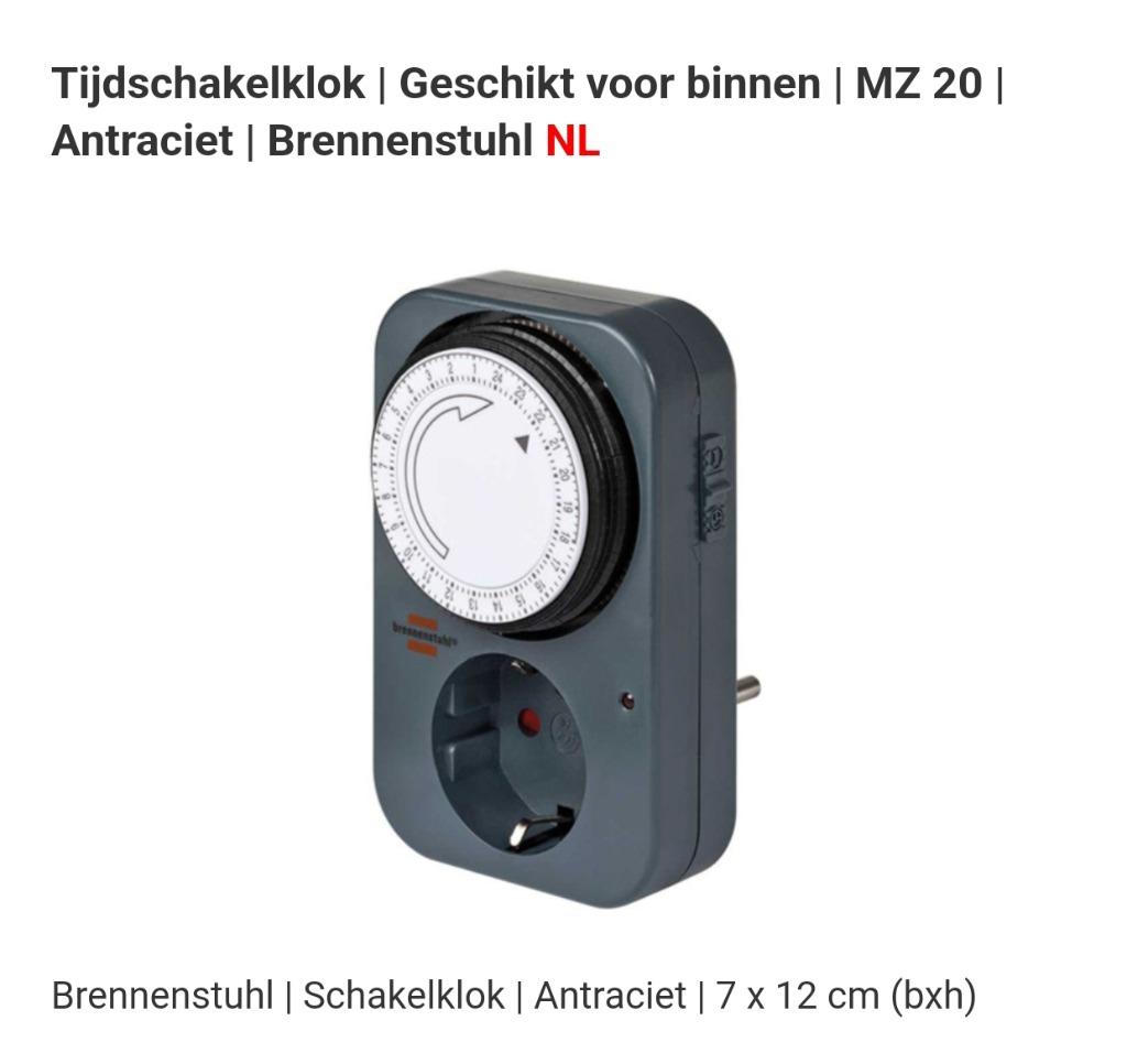 Tijdschakelaar, Doe-het-zelf en Bouw, Verzenden, Nieuw, Schakelaar