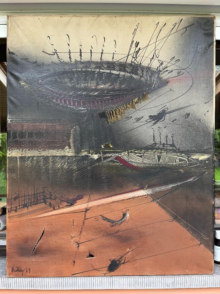 Peinture de Philipp Weichberger (Berteman 1936-NY 1985), Antiquités & Art, Enlèvement
