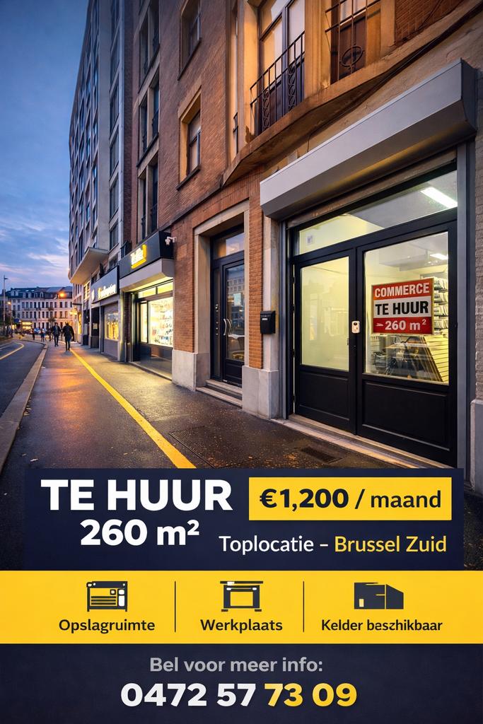 Handelspand brussel 260m2, Brussel