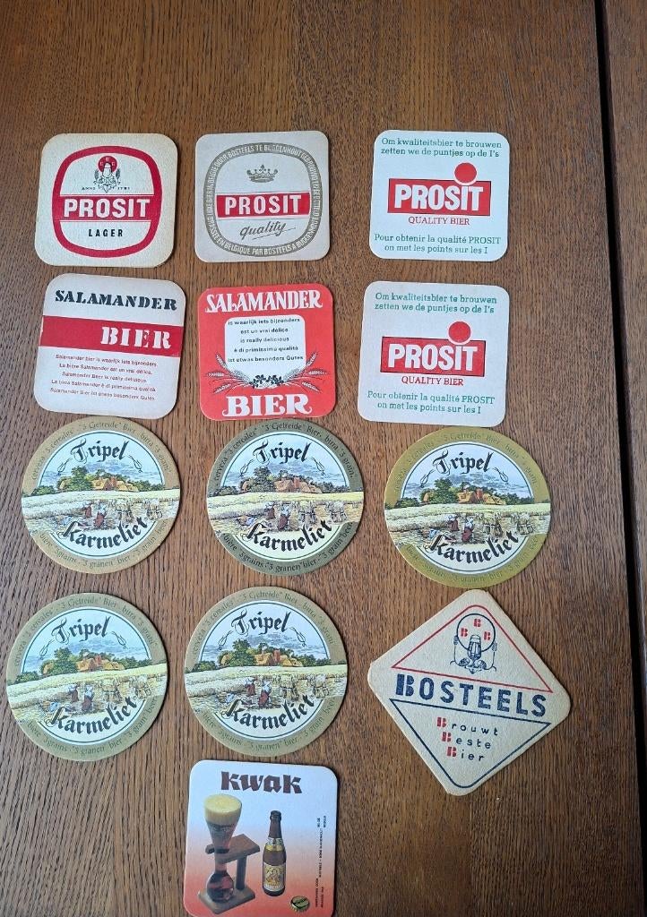 22 x Bosteels bier vilt, kwak, Prosit, Tripel Karmeliet, Enlèvement ou Envoi, Comme neuf, Sous-bock, Autres marques