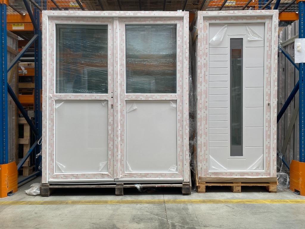 kunststof schuifraam, kunststof deur, draaikiep raam, vast, Doe-het-zelf en Bouw, Kunststof, Ramenhal, Ophalen of Verzenden, Inclusief glas