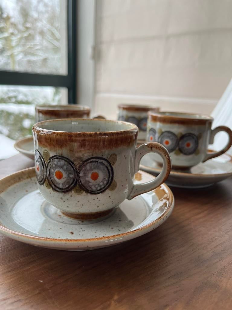 Vintage koffieserviesje Bunzlau Schramberg, Ophalen of Verzenden