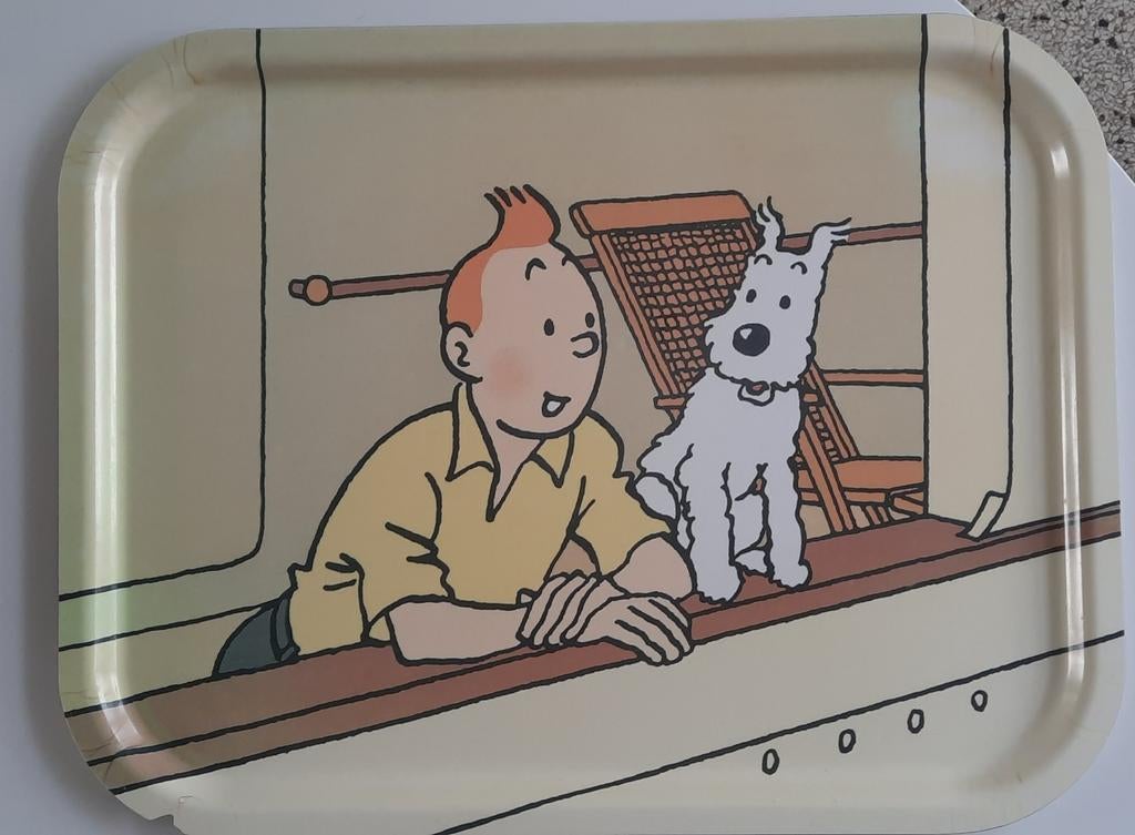 Plateau Tintin (1994, rare), Maison & Meubles, Enlèvement, Rectangulaire