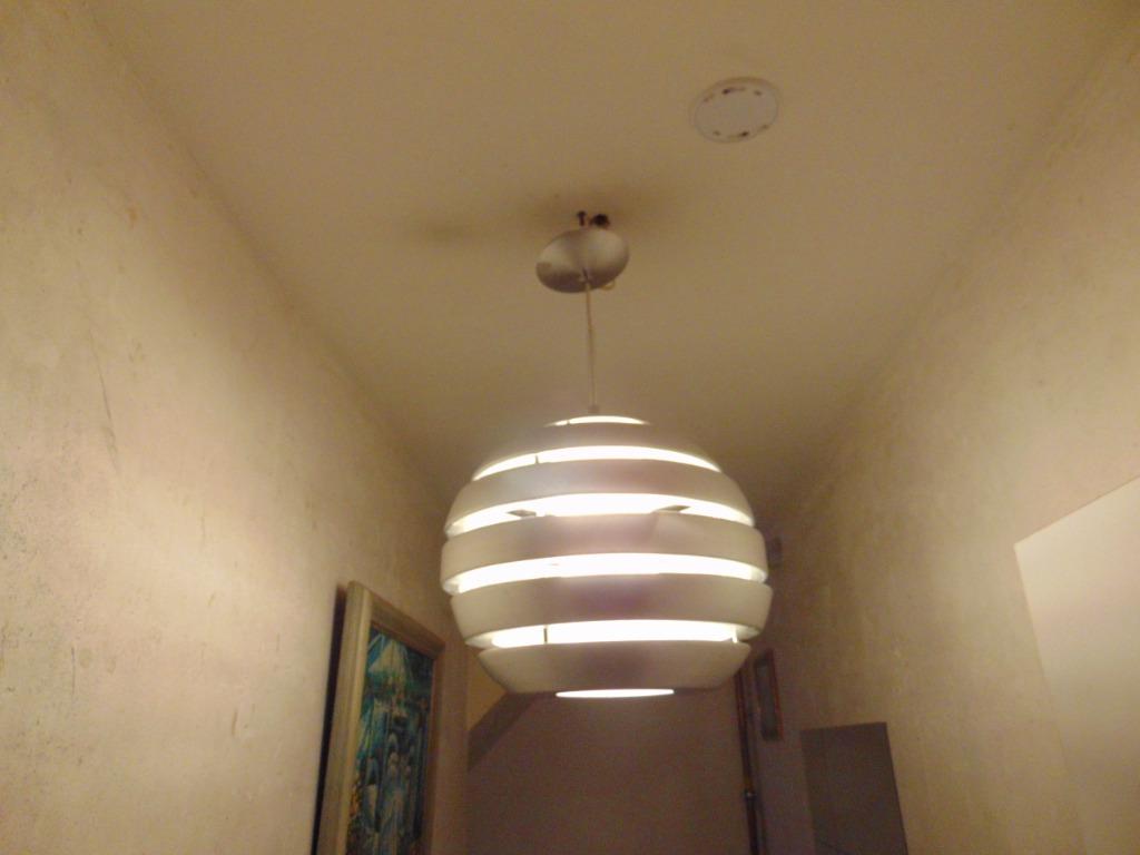 Suspension vintage Style Scandinave, Maison & Meubles, Enlèvement ou Envoi, Utilisé, Métal, Moins de 50 cm
