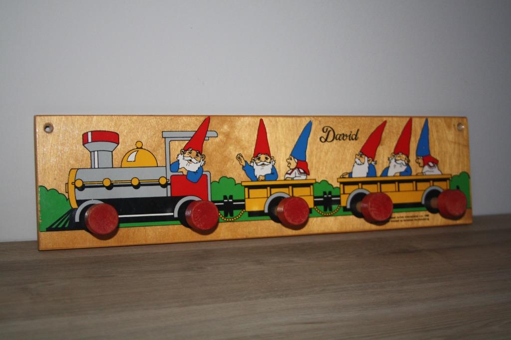 Oude Kabouter David kapstok 1988, korte kaasmerchandising, Ophalen of Verzenden, Gebruikt, Tv, Gebruiksvoorwerp