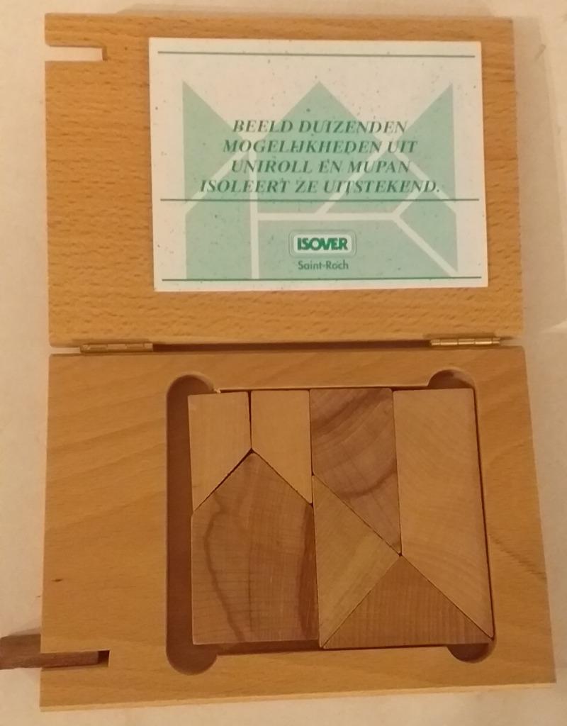 Isover - houten puzzel type tangram, Ophalen of Verzenden