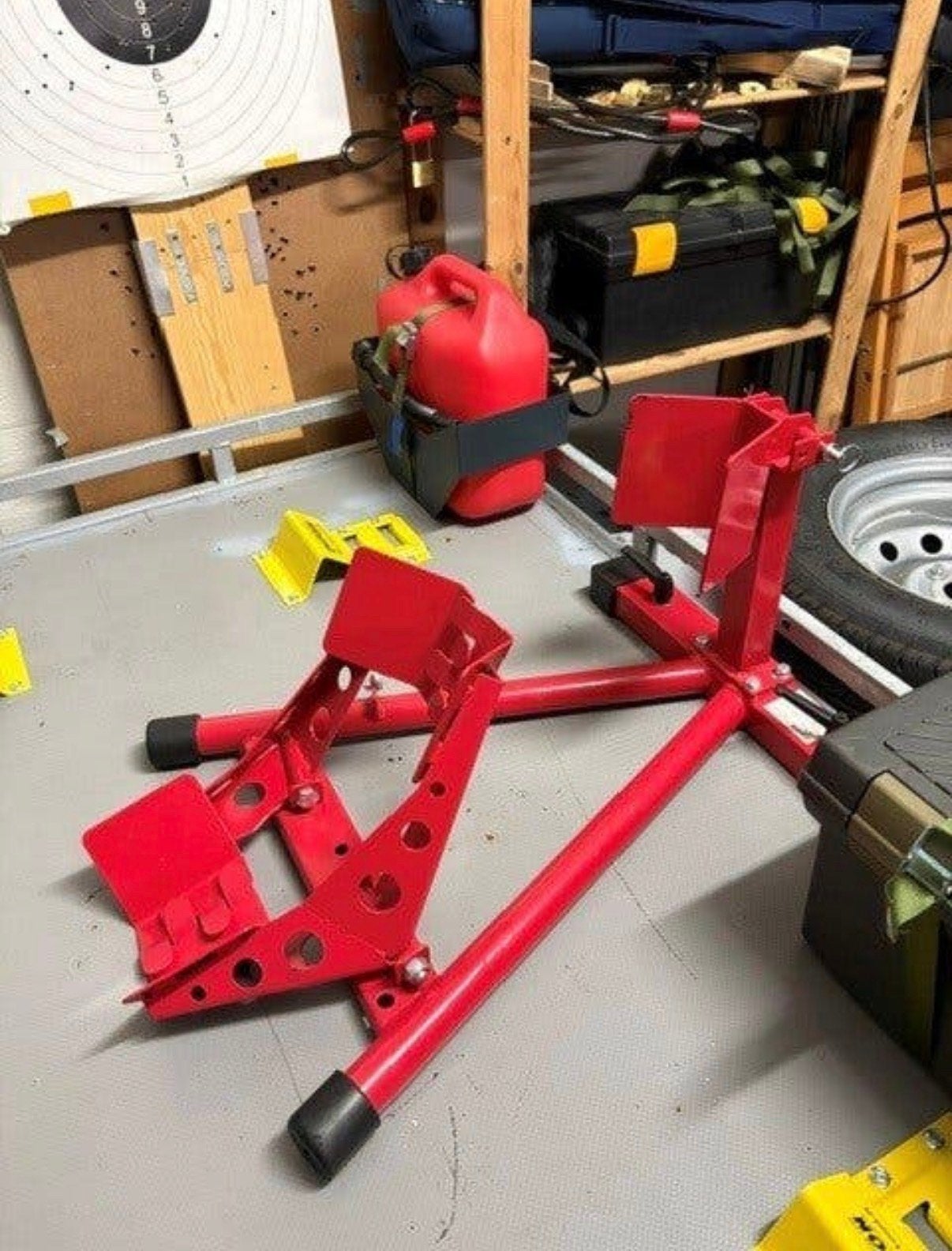 Inrij wielklem motor aanhangwagen, Ophalen, Zo goed als nieuw