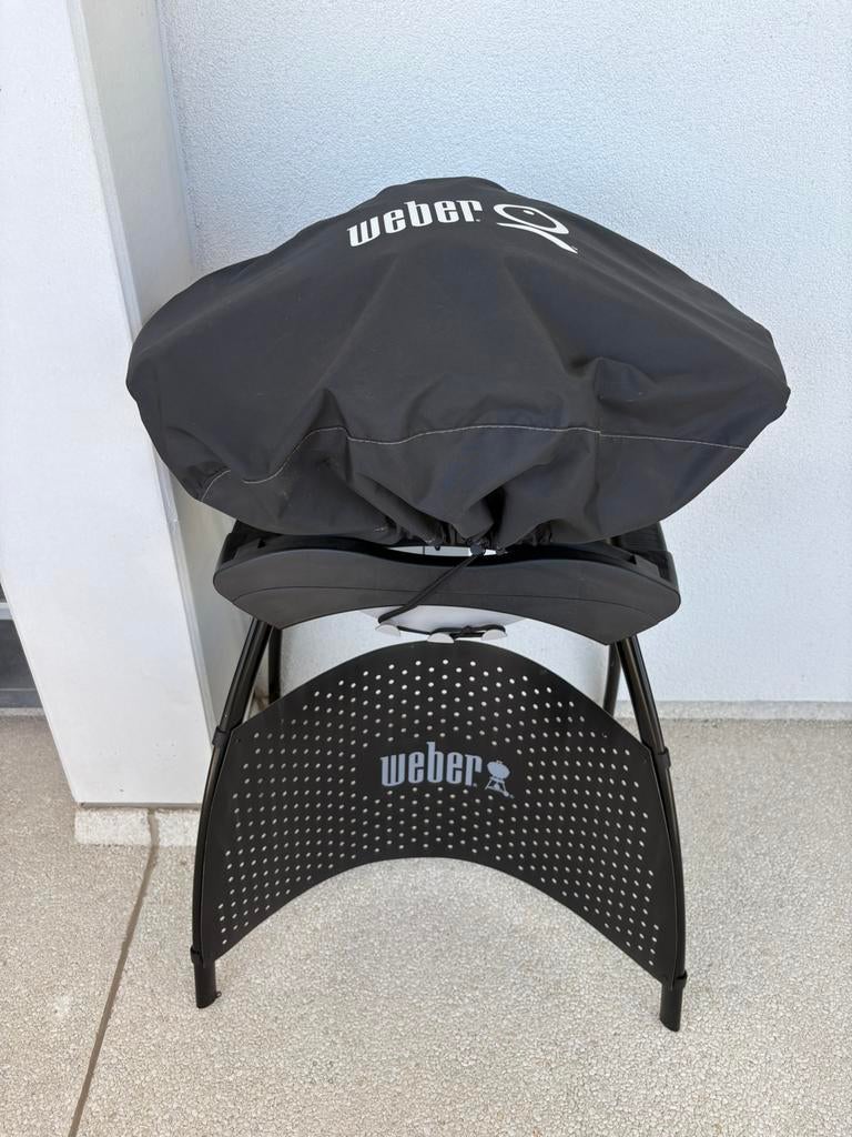 Elektrische bbq Weber 2200 watt, Tuin en Terras, Ophalen, Zo goed als nieuw
