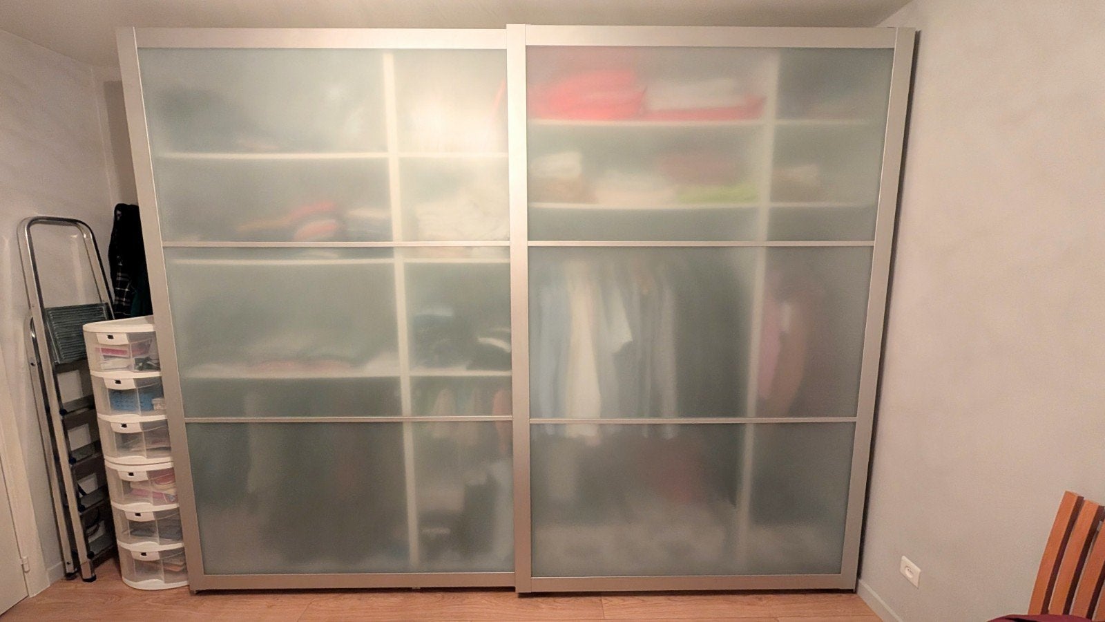 Garderobe kleerkast met schuifdeuren, Huis en Inrichting, Kasten | Kleerkasten, Ophalen, Met deur(en), 200 cm of meer, 200 cm of meer