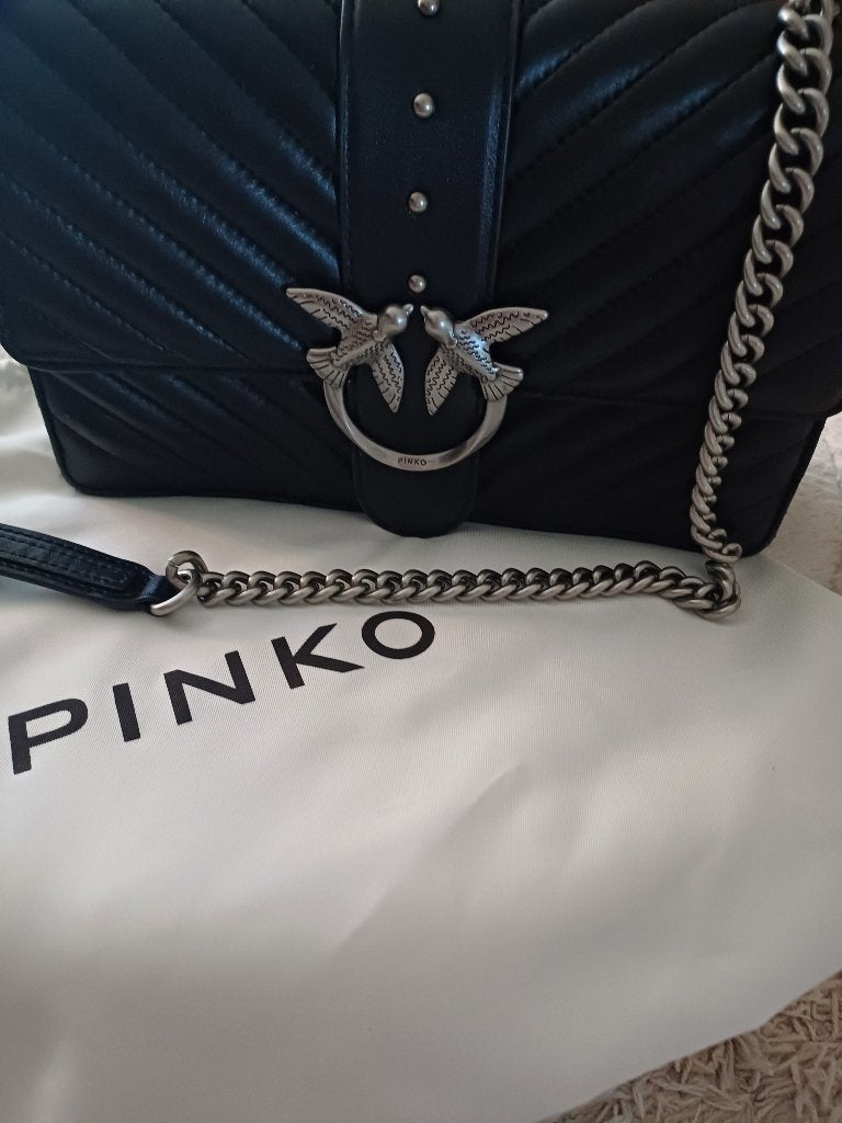 Pinko handtas leder, Ophalen of Verzenden, Nieuw, Zwart, Handtas