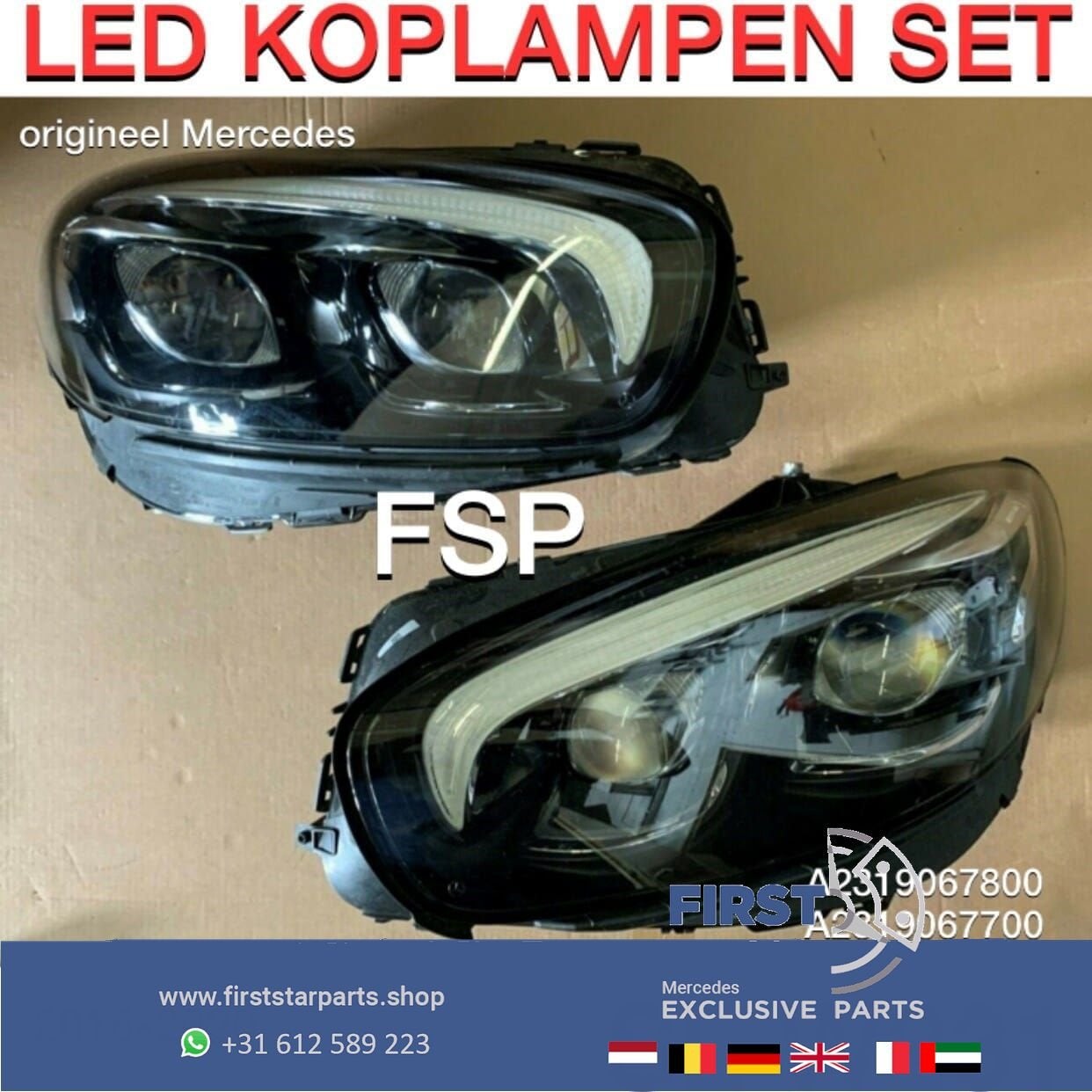 W231 R231 SL FACELIFT LED ILS KOPLAMPEN SET LINKS + RECHTS C, Auto-onderdelen, Gebruikt, -, Ophalen of Verzenden, -