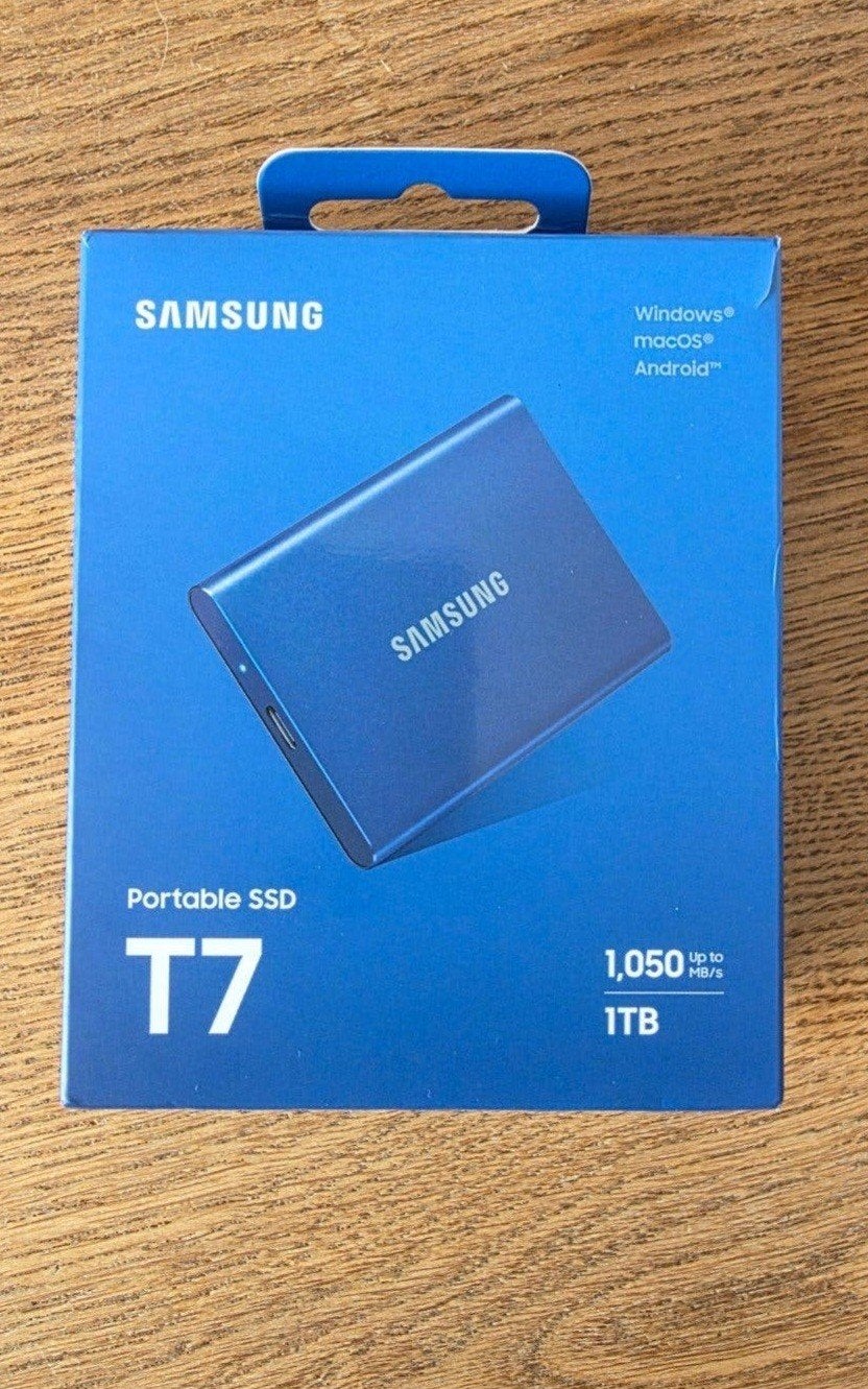 Samsung portable ssd T7 van 1TB.  Nieuw., Ophalen, SSD