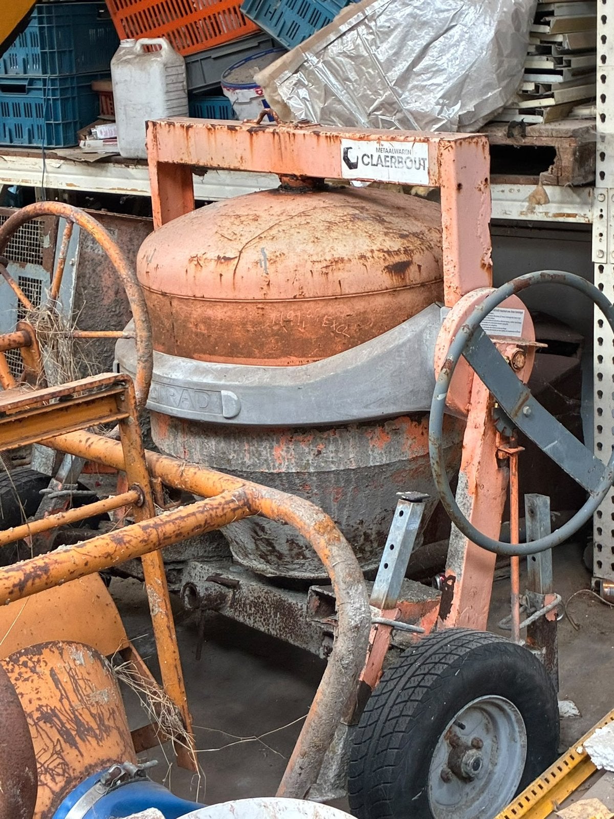 Betonmolen, Doe-het-zelf en Bouw, Ophalen, Gebruikt