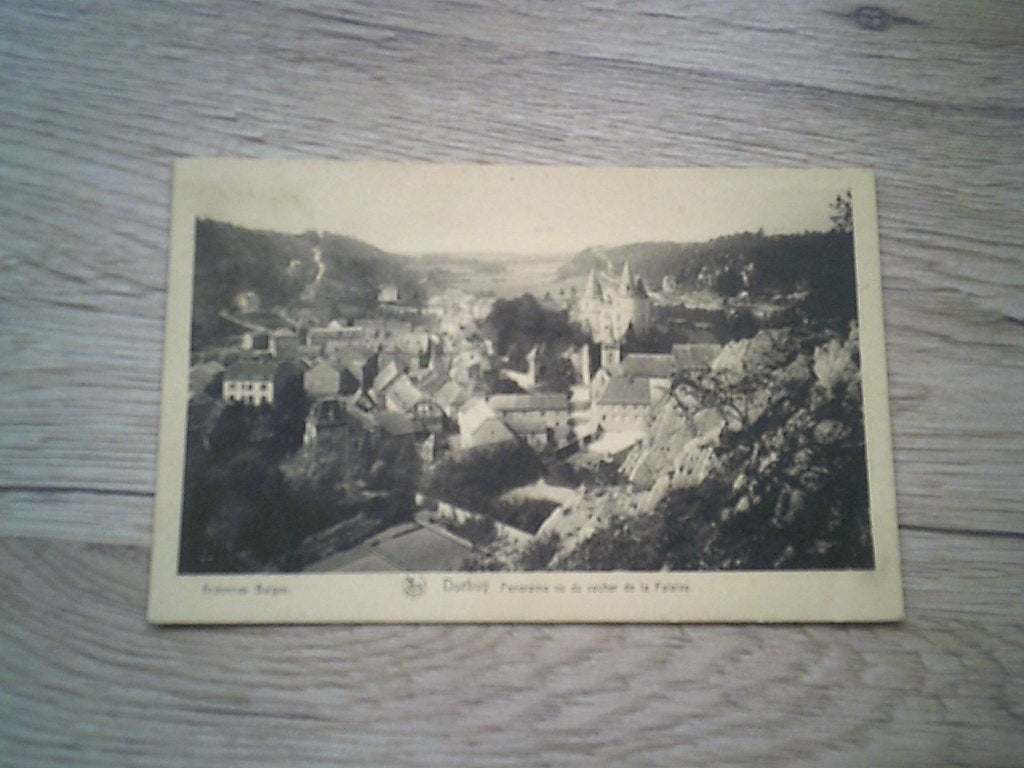 DURBUY: Panorama vu du Rocher de la Falaize, Enlèvement ou Envoi, Avant 1920, Affranchie, Luxembourg