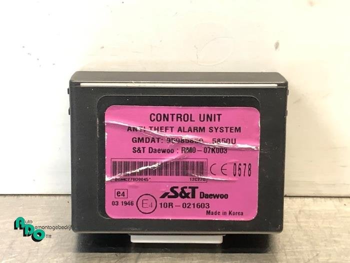 Module alarme d'un Chevrolet Spark (Spark 09-), -, 3 mois de garantie, Utilisé, -