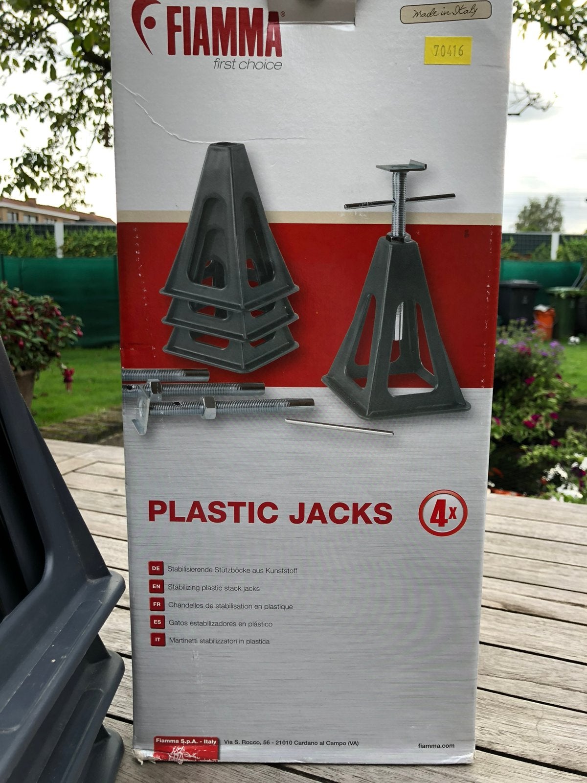 Fiamma plastic jacks, Caravans en Kamperen, Ophalen, Zo goed als nieuw