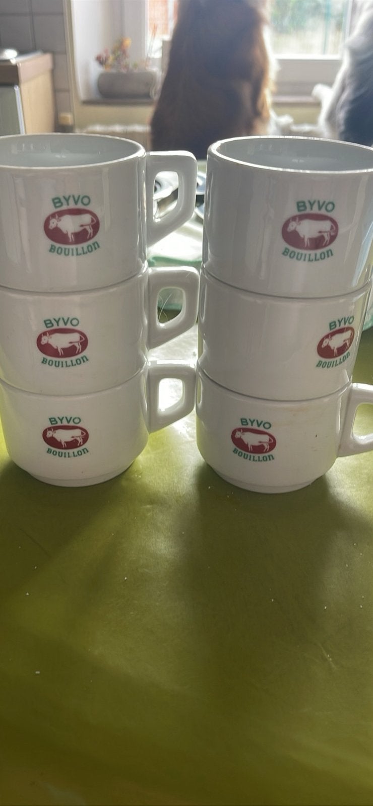 6 tasses byvo bouillon, Antiek en Kunst, Ophalen