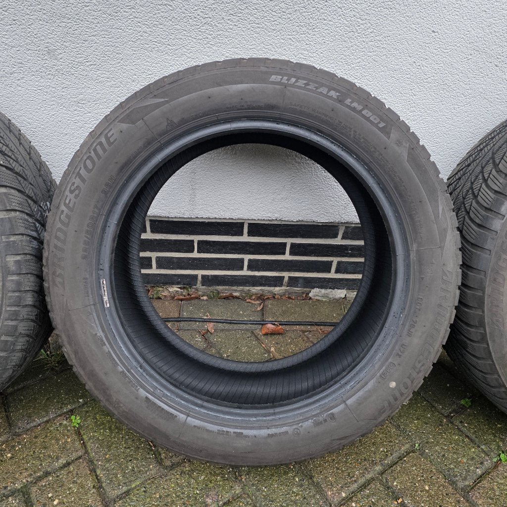 4 x bridgestone 225/50/17 98h met 4 x 6mm, Ophalen, Gebruikt, 17 inch, Winterbanden