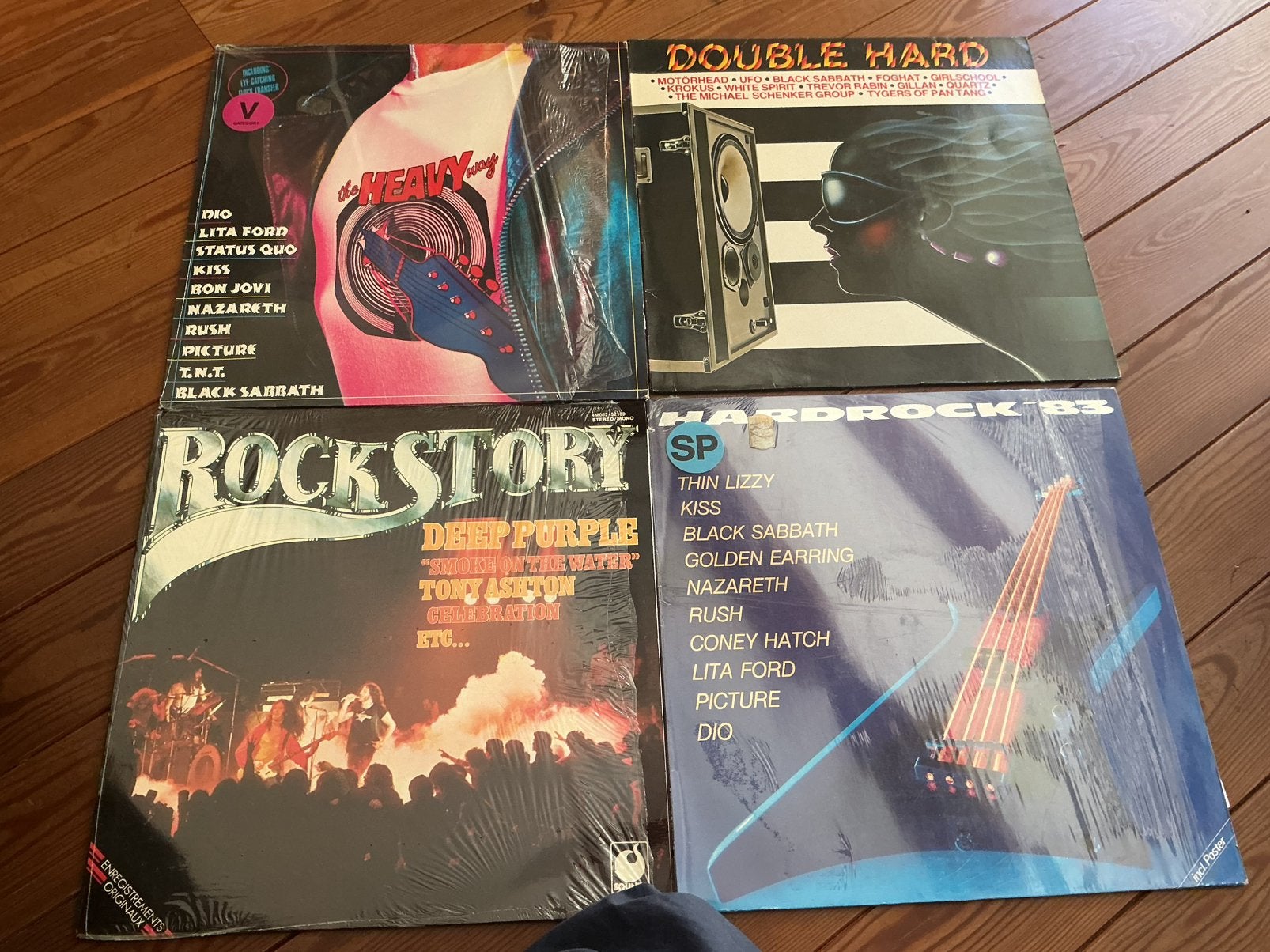 LP x 4 - Various - rock/ hardrock lp s, Ophalen of Verzenden, Zo goed als nieuw, LP