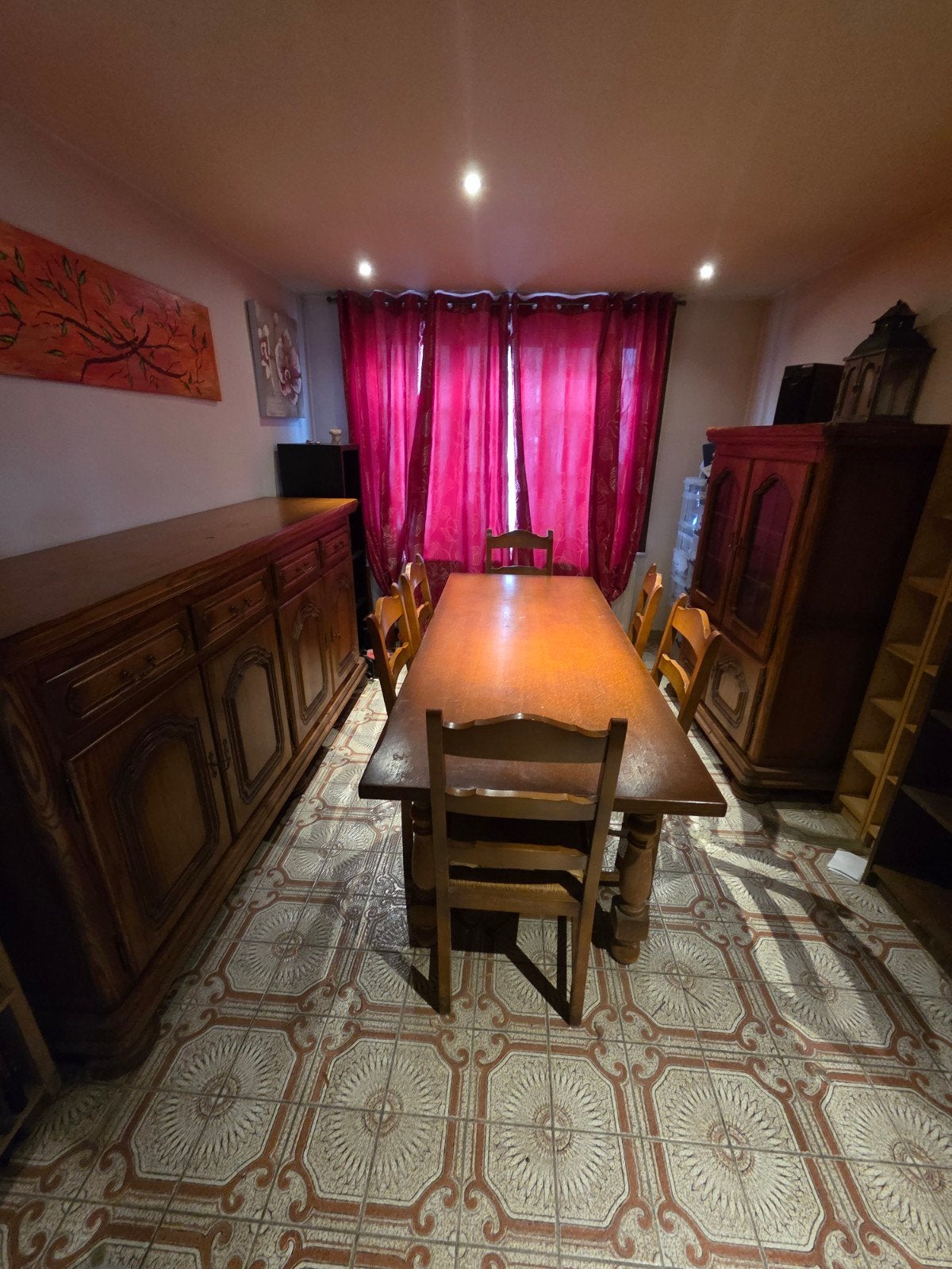 sal a manger en chêne massif, Enlèvement, Utilisé