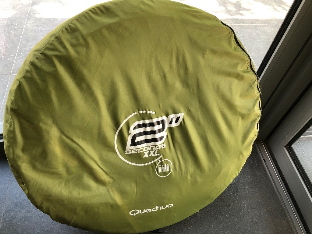 Pop up tent Quechua, Caravans en Kamperen, Tenten, Ophalen, Zo goed als nieuw, Tot en met 4