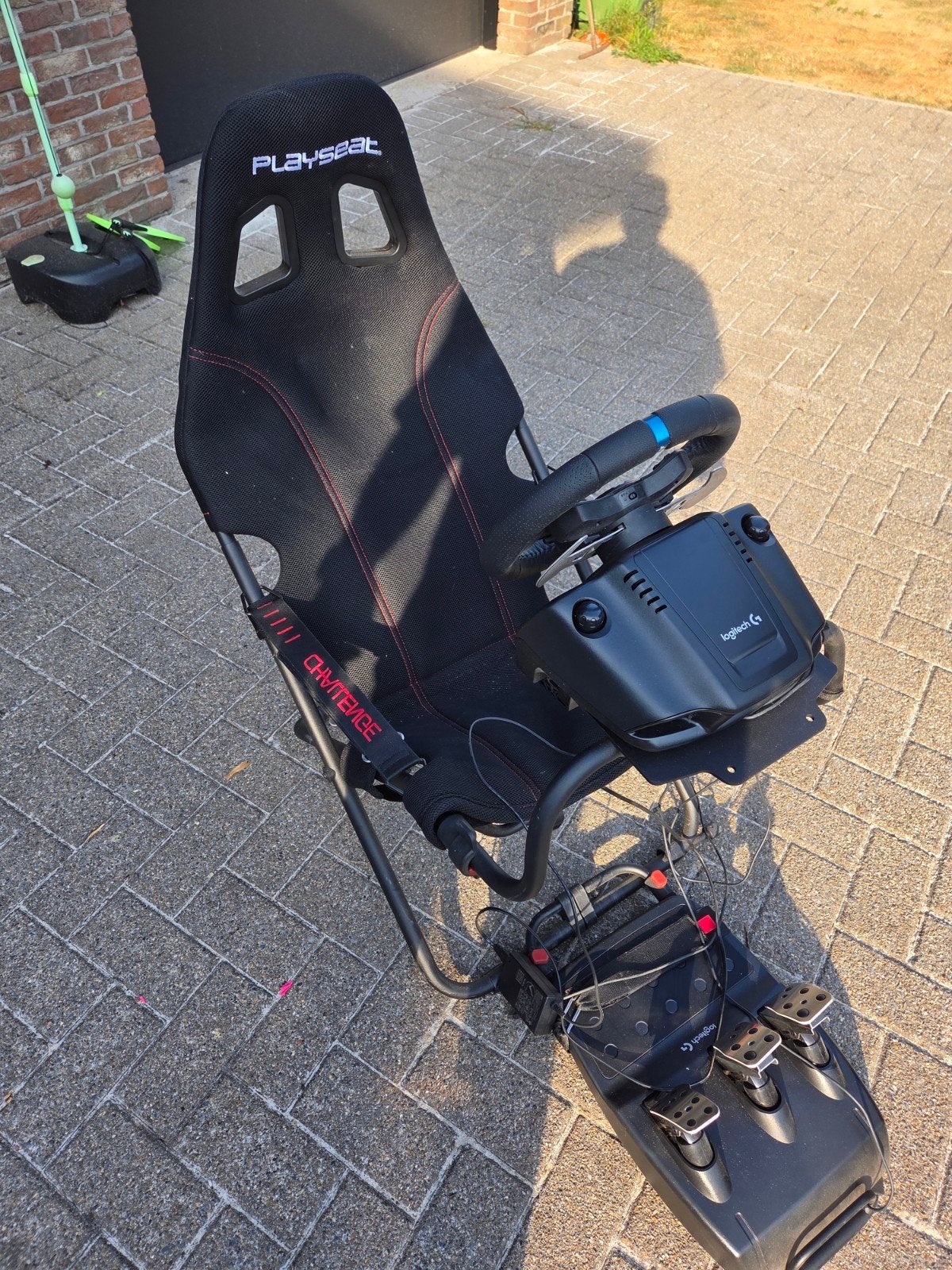 Playseat met Logitech G29 stuur en pedalen, Enlèvement, Comme neuf, Volant ou Pédales, PlayStation 3