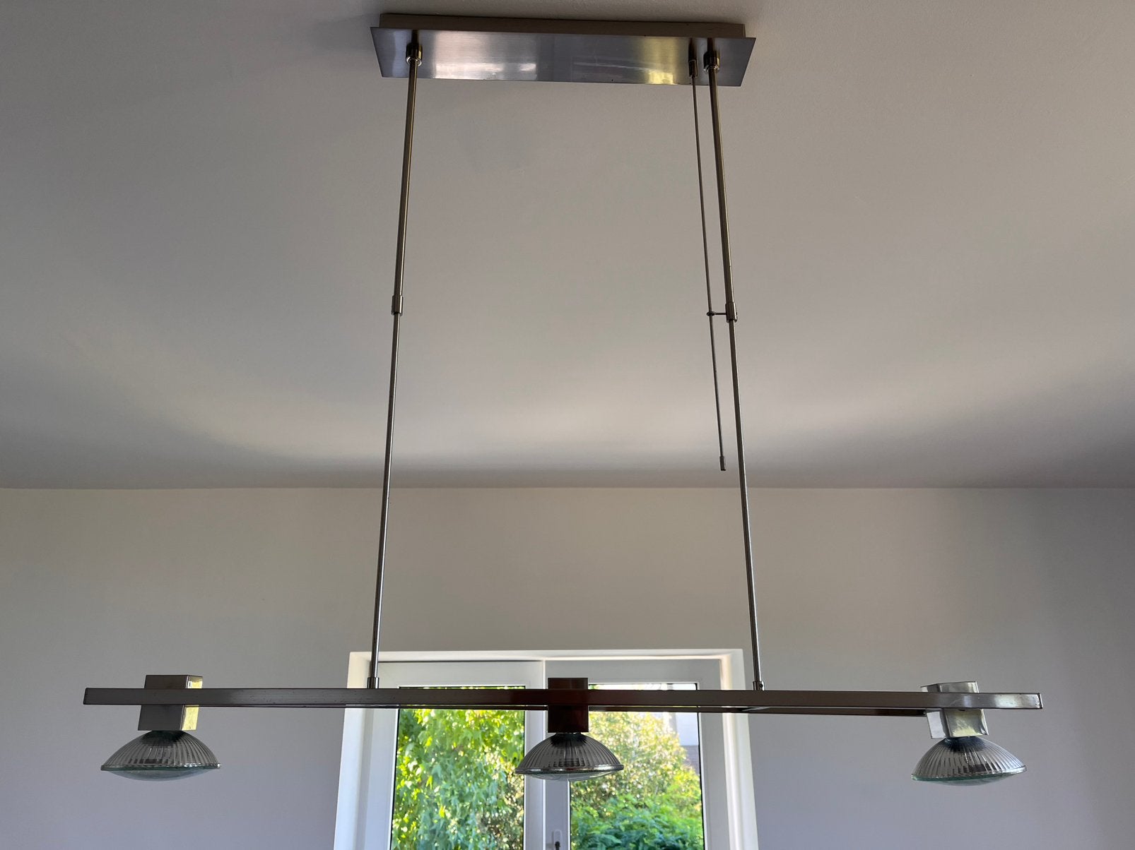 Plafonnier 3 spots, Maison & Meubles, Enlèvement, Utilisé, Métal, Moderne