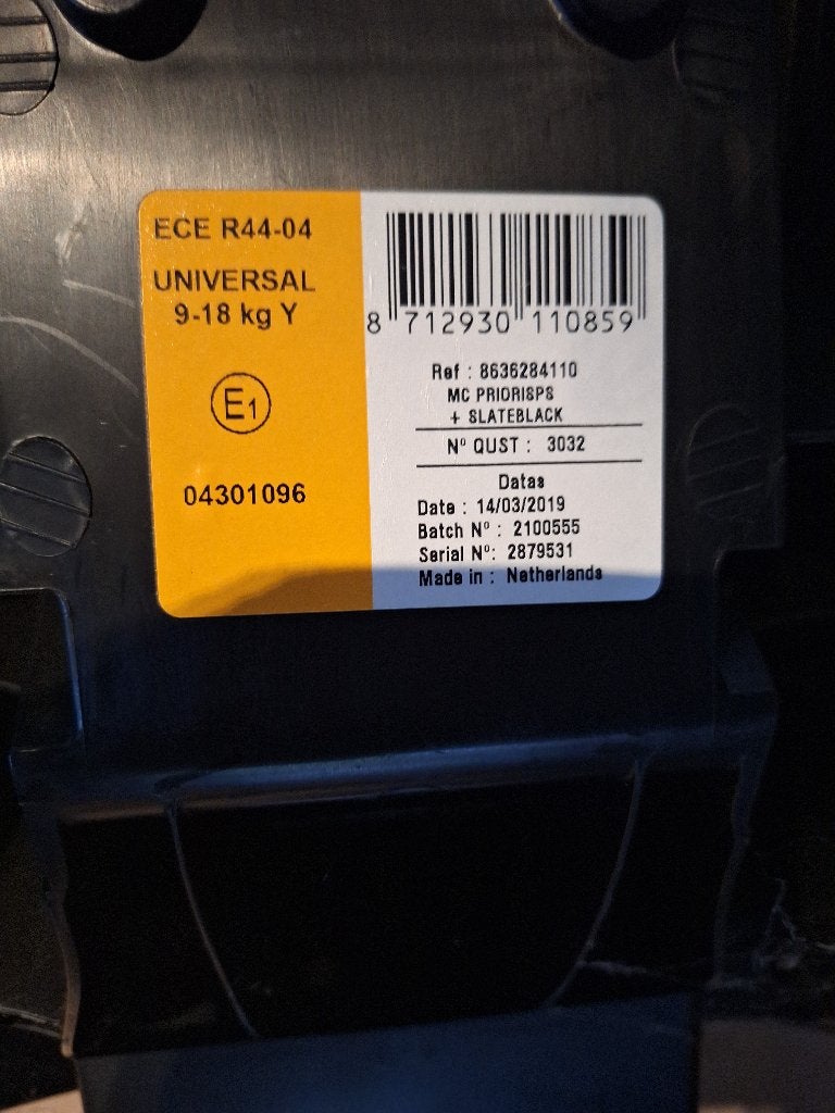 Autostoel Maxi-Cosi, Ophalen, Autogordel, 9 t/m 18 kg, Zo goed als nieuw