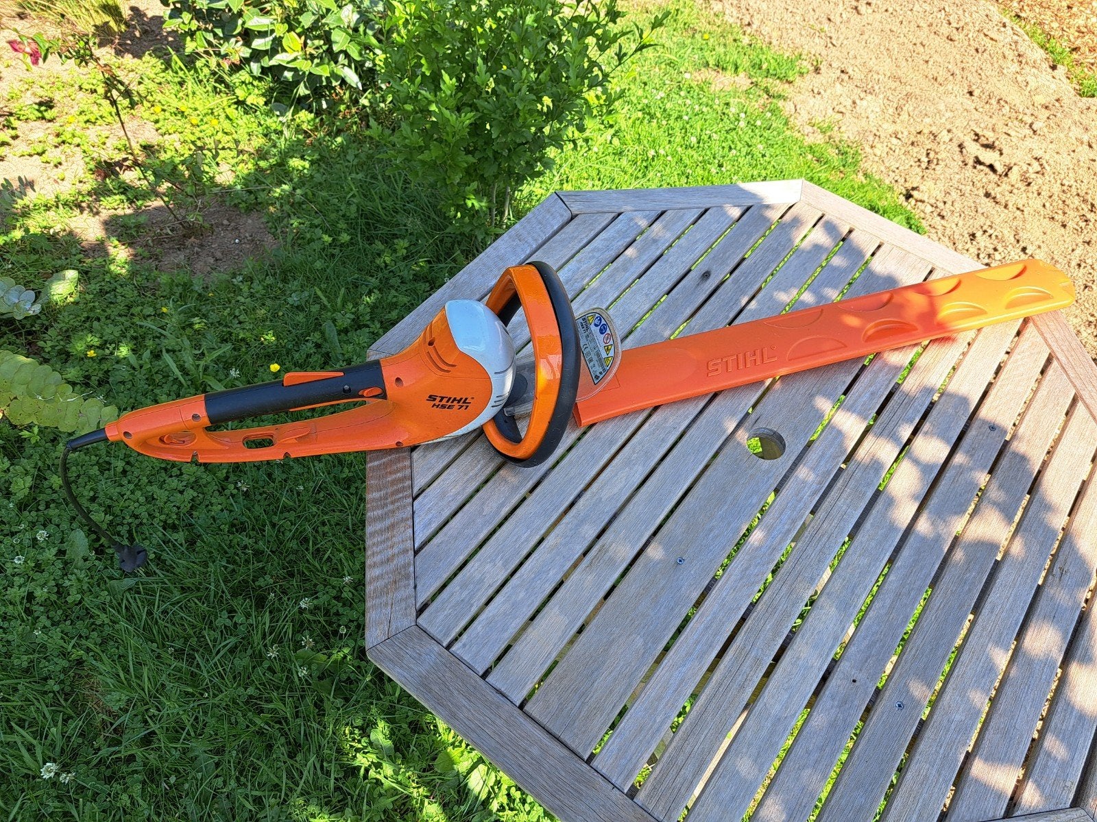 Heggenschaar STIHL HSE71, Tuin en Terras, Ophalen, Zo goed als nieuw, Elektrisch, Stihl