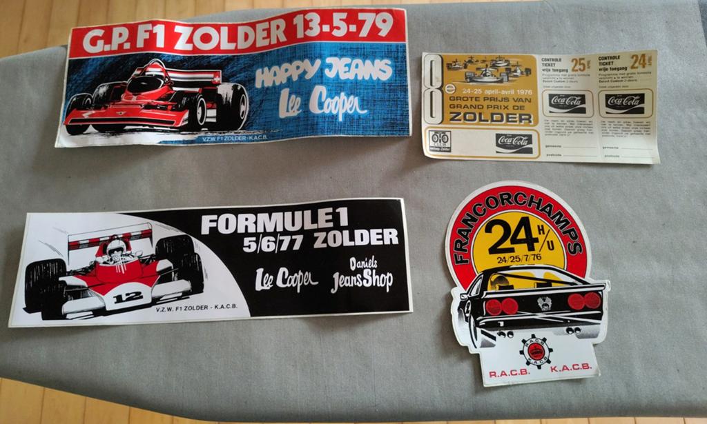 Originele stickers 1976 autosport, Enlèvement