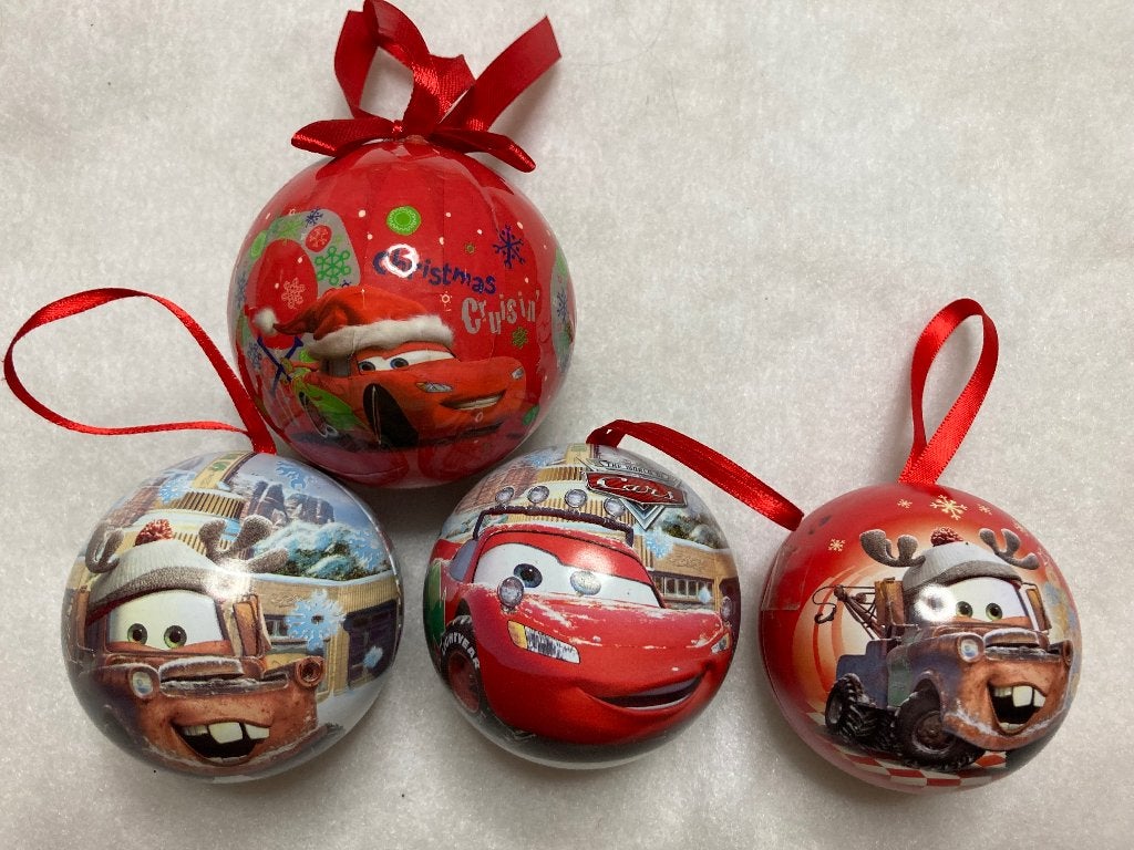 Kerstballen van Cars, Diversen, Kerst, Ophalen of Verzenden, Zo goed als nieuw