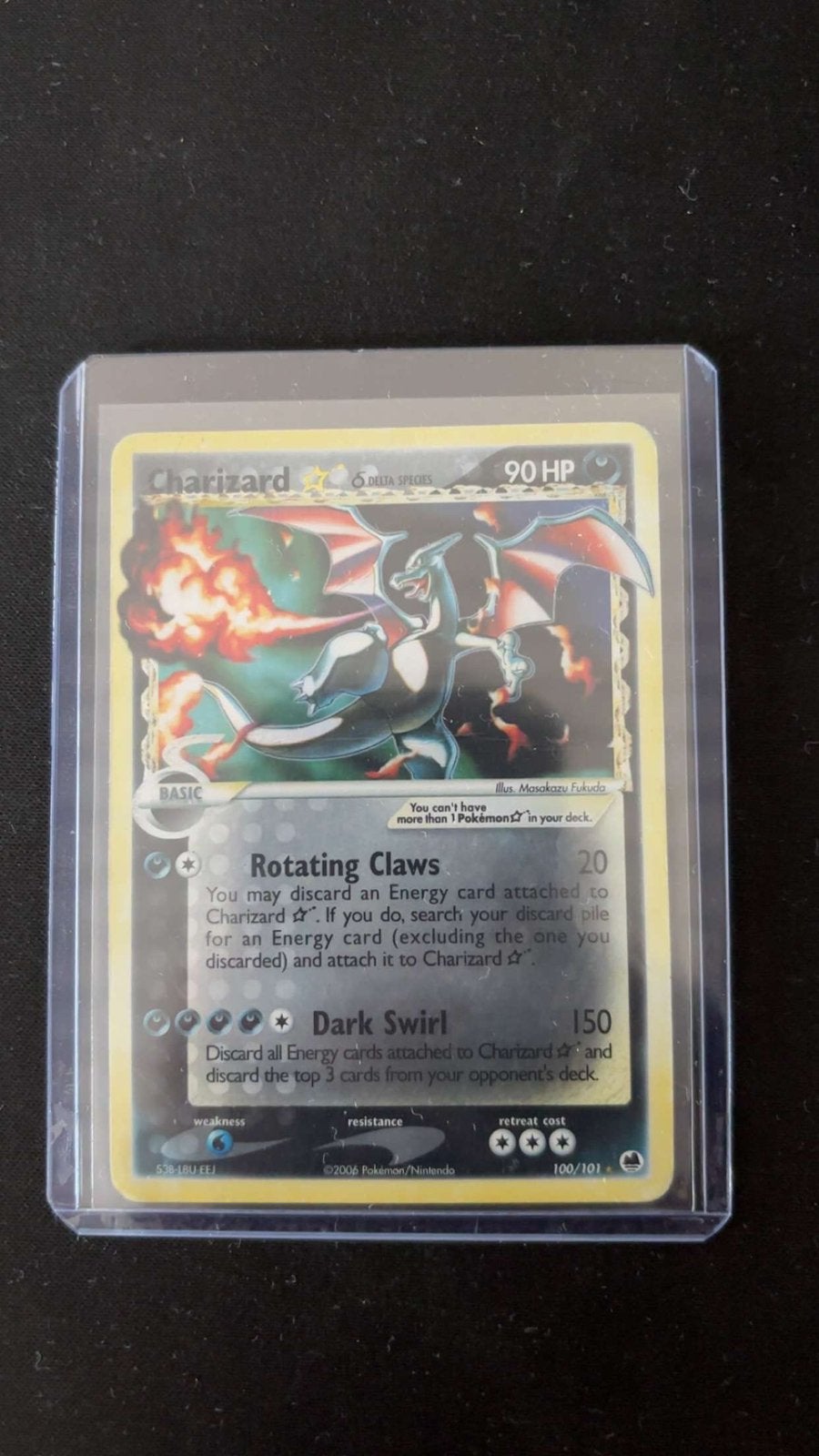 Goldstar charizard holo, Ophalen, Gebruikt