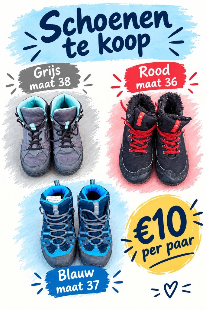 Stevige winterschoenen, Chaussures de marche, Autres couleurs, Enlèvement, Porté