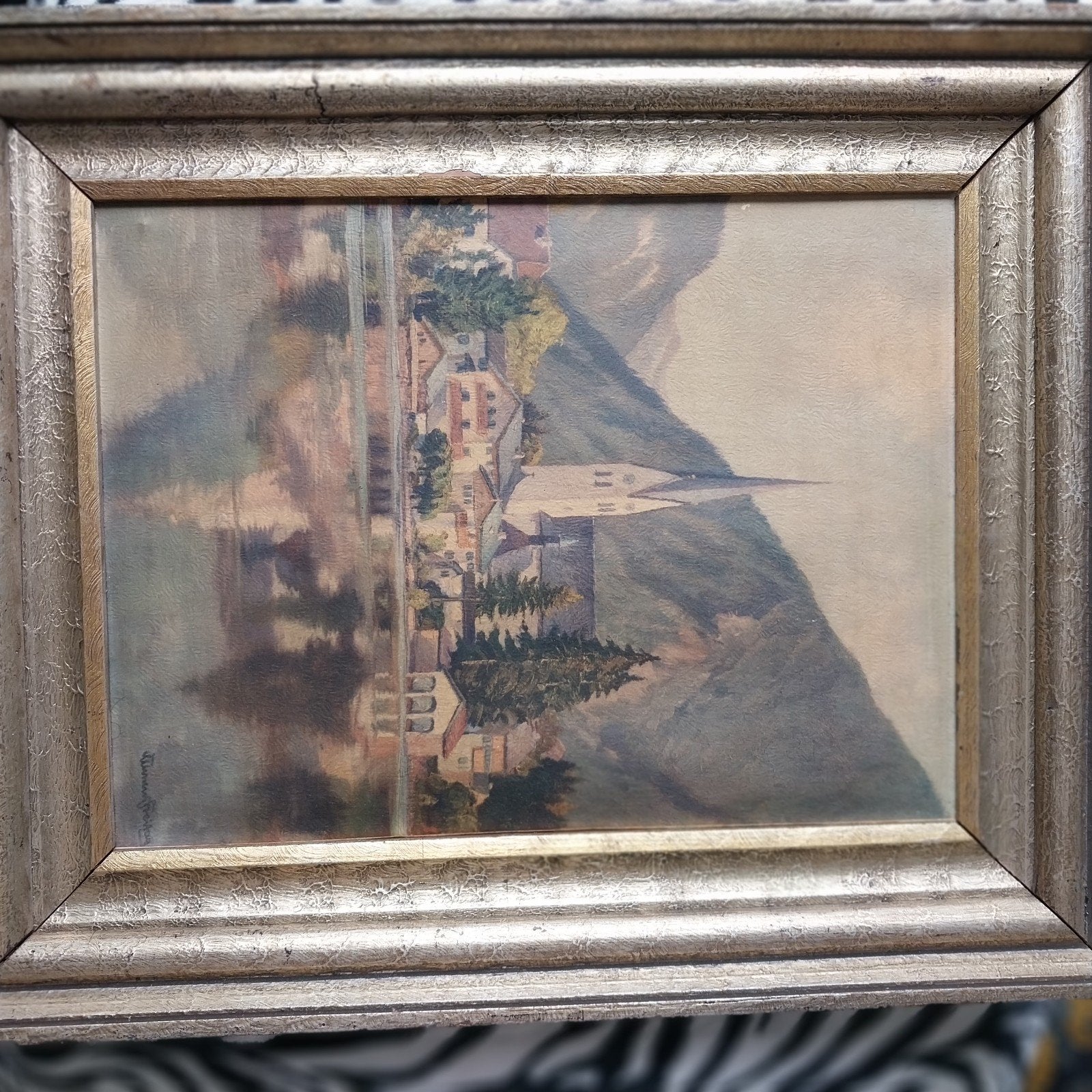 Prachtig antiek schilderij - Egern am Tegernsee (Duitsland), Ophalen, Gesigneerd, Landschap