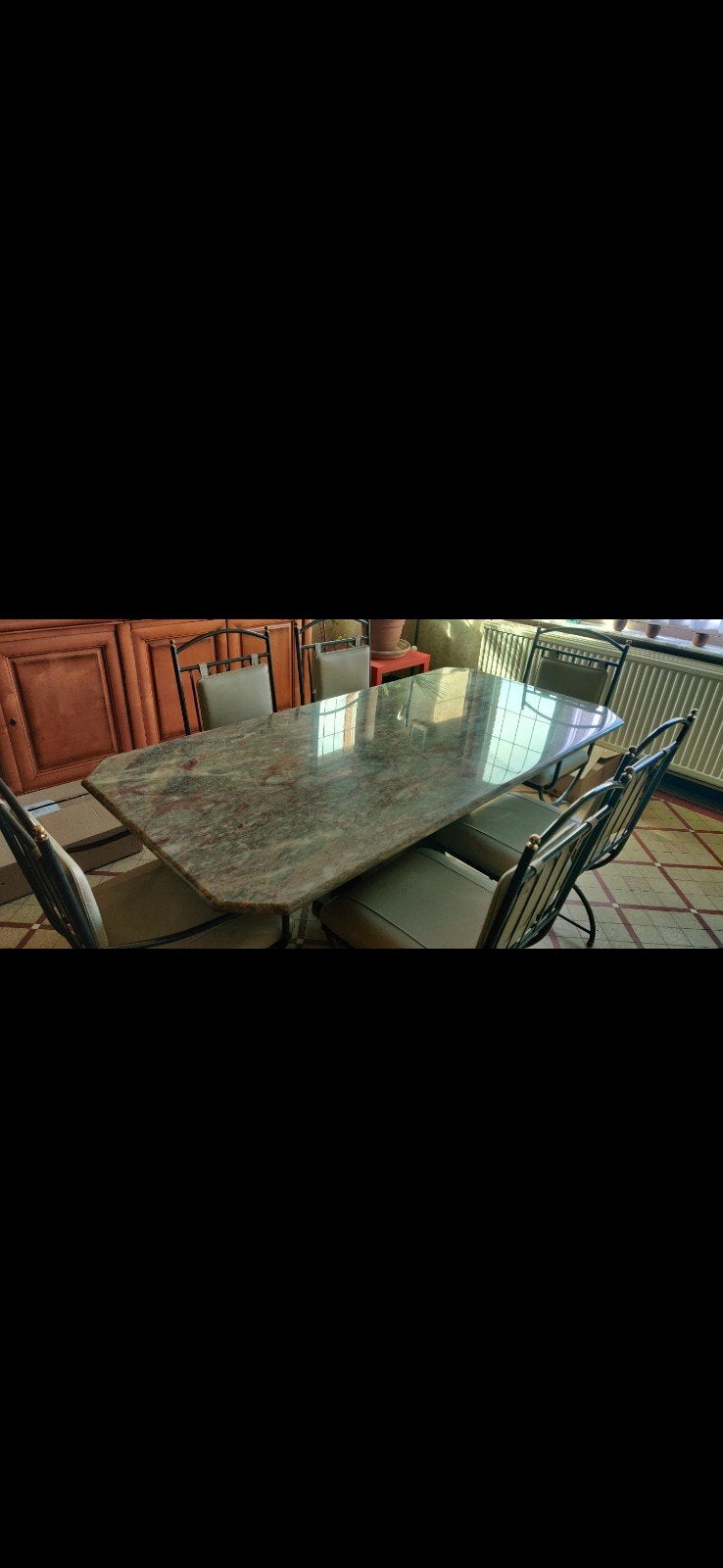 Marmeren tafel, Huis en Inrichting, Tafels | Eettafels, Ophalen