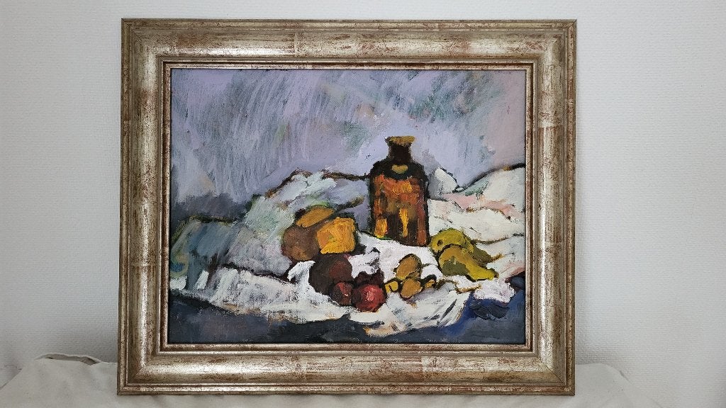 Stilleven door Pat De Vylder, Antiquités & Art, Signé, Enlèvement, Nature morte, Toile