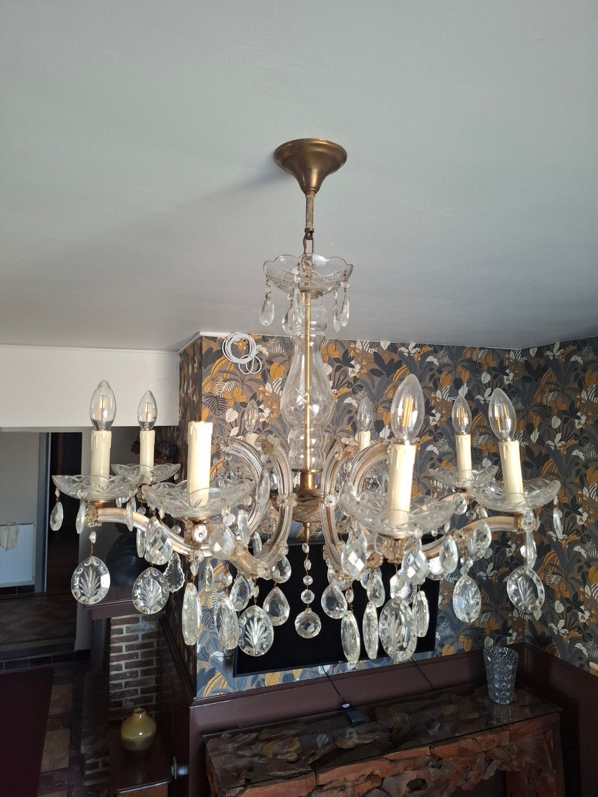 Kroonluchter / Luster kristal, Ophalen, Zo goed als nieuw