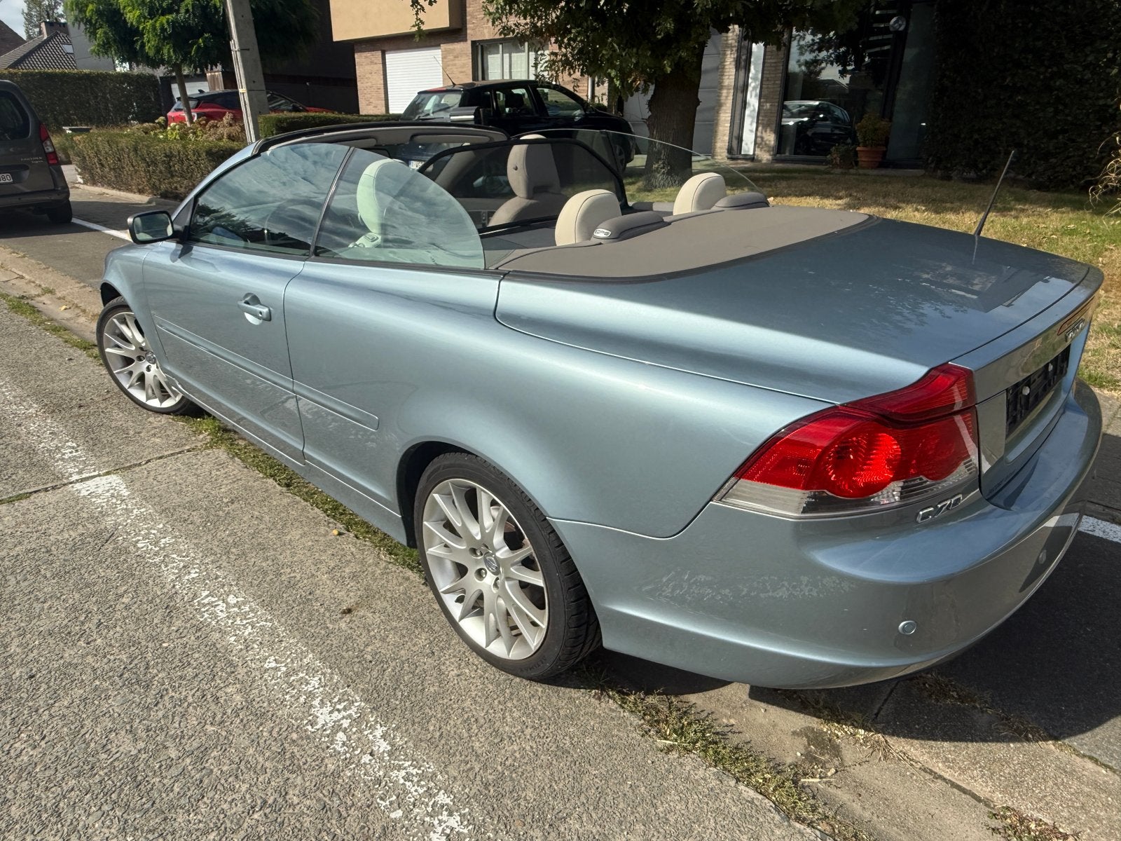 Volvo C70 2.4i 102000km, Autos, Argent ou Gris, Beige, Cabriolet, 5 cylindres