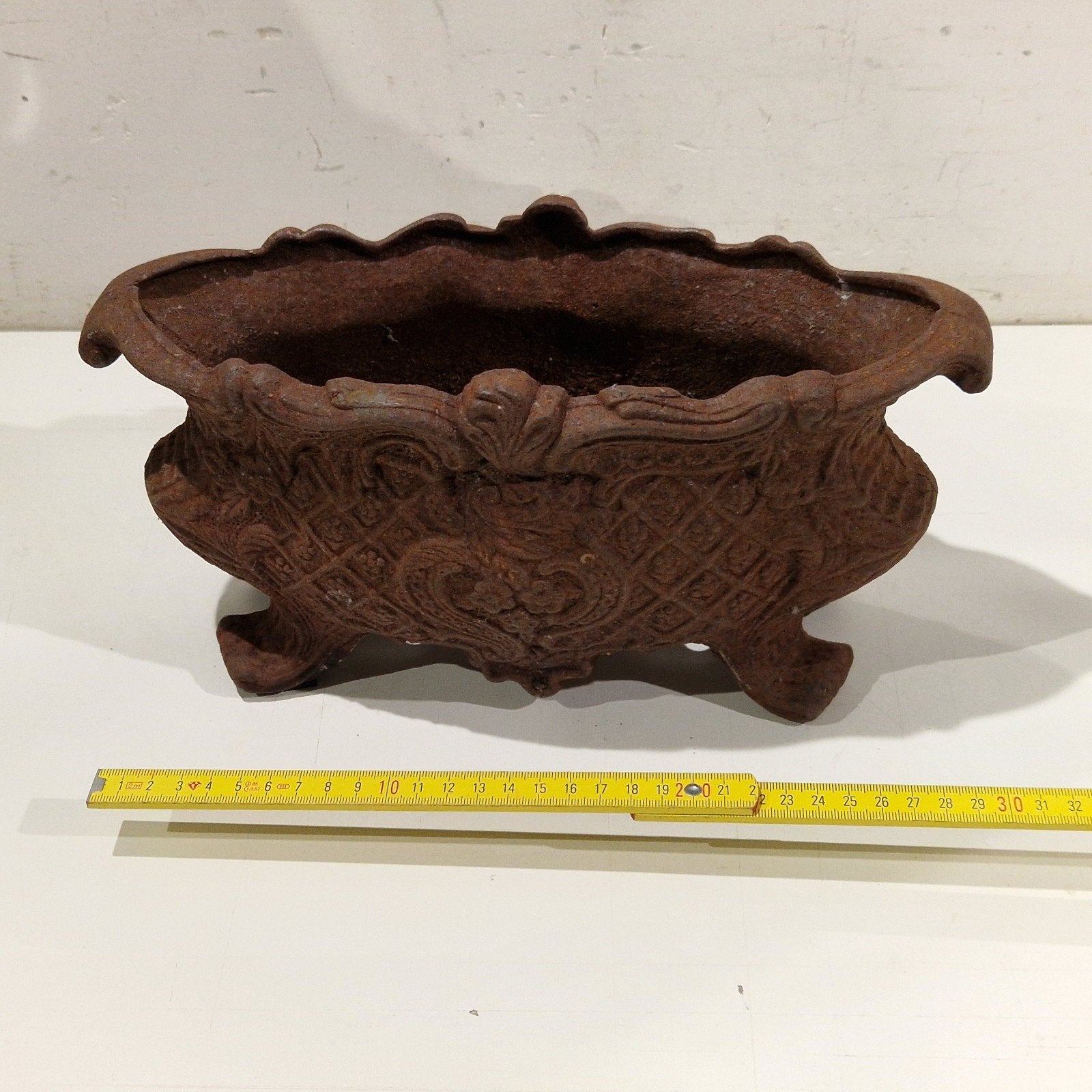 Antieke franse gietijzeren jardiniere

, bloempot , plant, Jardin & Terrasse, Enlèvement ou Envoi, 25 à 40 cm, Utilisé, Intérieur