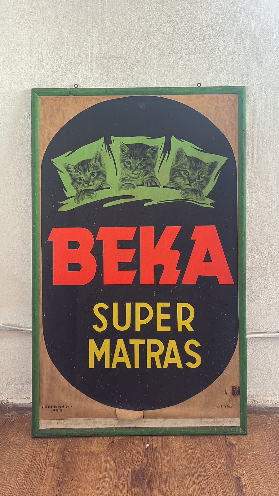Beka reclame Poster ingekaderd, Verzamelen, Ophalen, Zo goed als nieuw