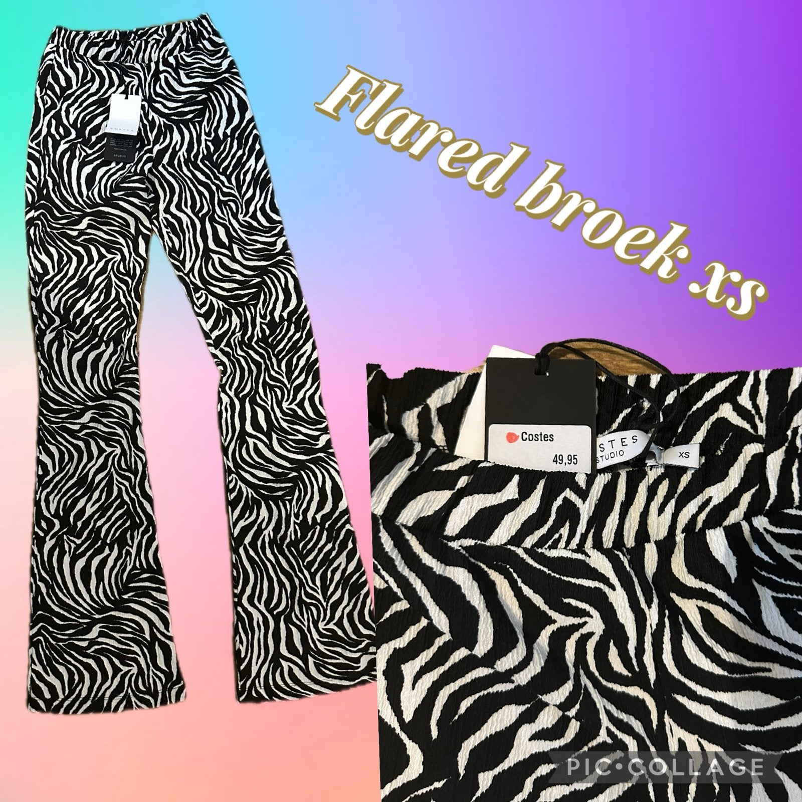 Costes Flared broek xs nieuw, Kleding | Dames, Ophalen of Verzenden, Nieuw, Maat 34 (XS) of kleiner