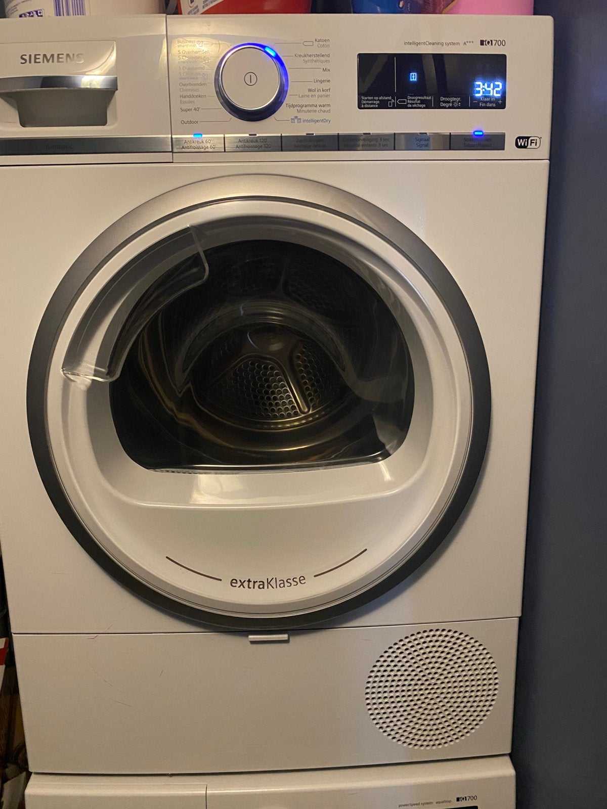Siemens IQ700 extra klassz wasdroger, Elektronische apparatuur, Ophalen, Anti-kreukfase, 8 tot 10 kg, Zo goed als nieuw