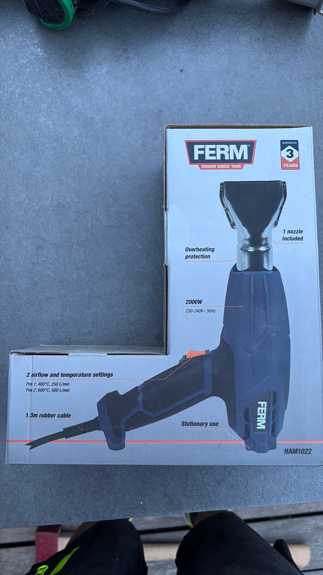 Ferm heteluchtpistool, Ophalen, Zo goed als nieuw, Ferm