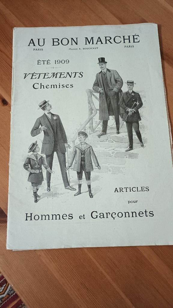 Catalogue publicitaire de l'été 1909. Au bon marché, Ophalen