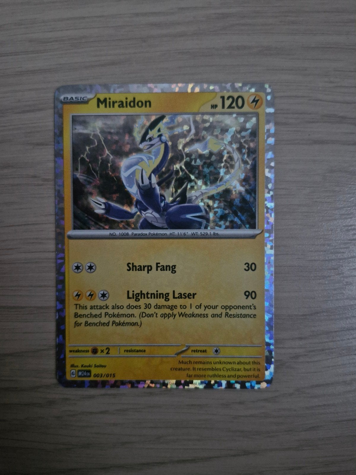 Golden Miraidon kaart pokemon, Ophalen of Verzenden