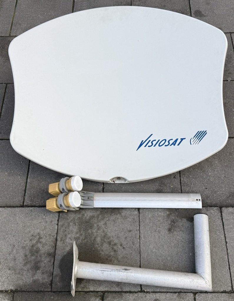 Antenne parabolique Visiosat Bisat - Astra/Hotbird - Complet, TV, Hi-fi & Vidéo, Enlèvement, Utilisé, Antenne (parabolique), Autres marques
