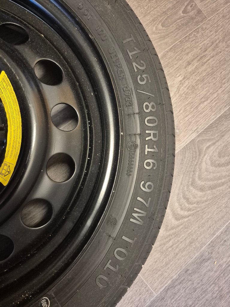Reservewiel / Thuiskomertje, Ophalen, 16 inch, Banden en Velgen, Nieuw