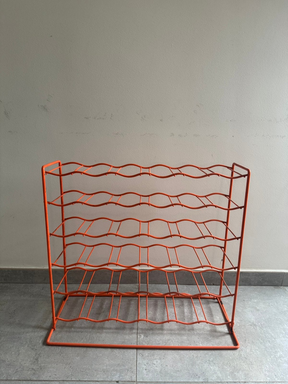 Vintage wijnrek oranje, Ophalen, Zo goed als nieuw