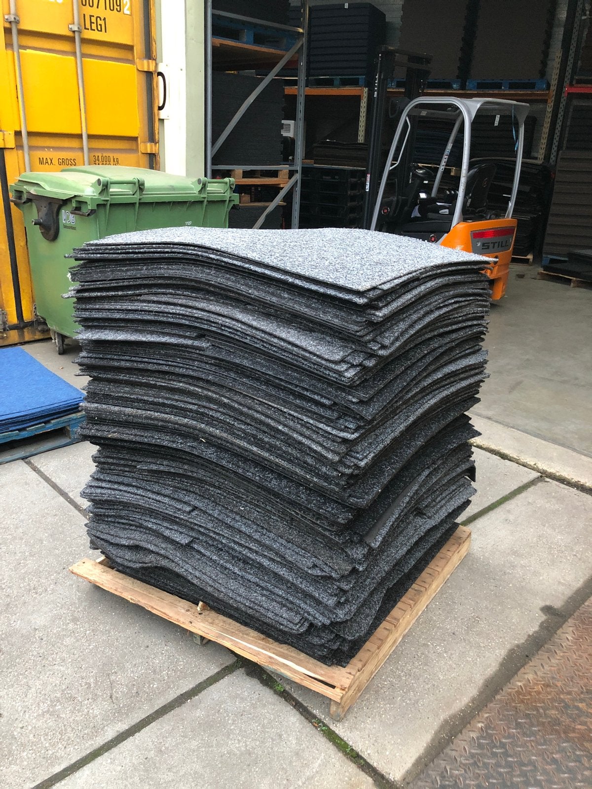 500 m2 de moquette/revêtement de sol, Enlèvement, Autres types