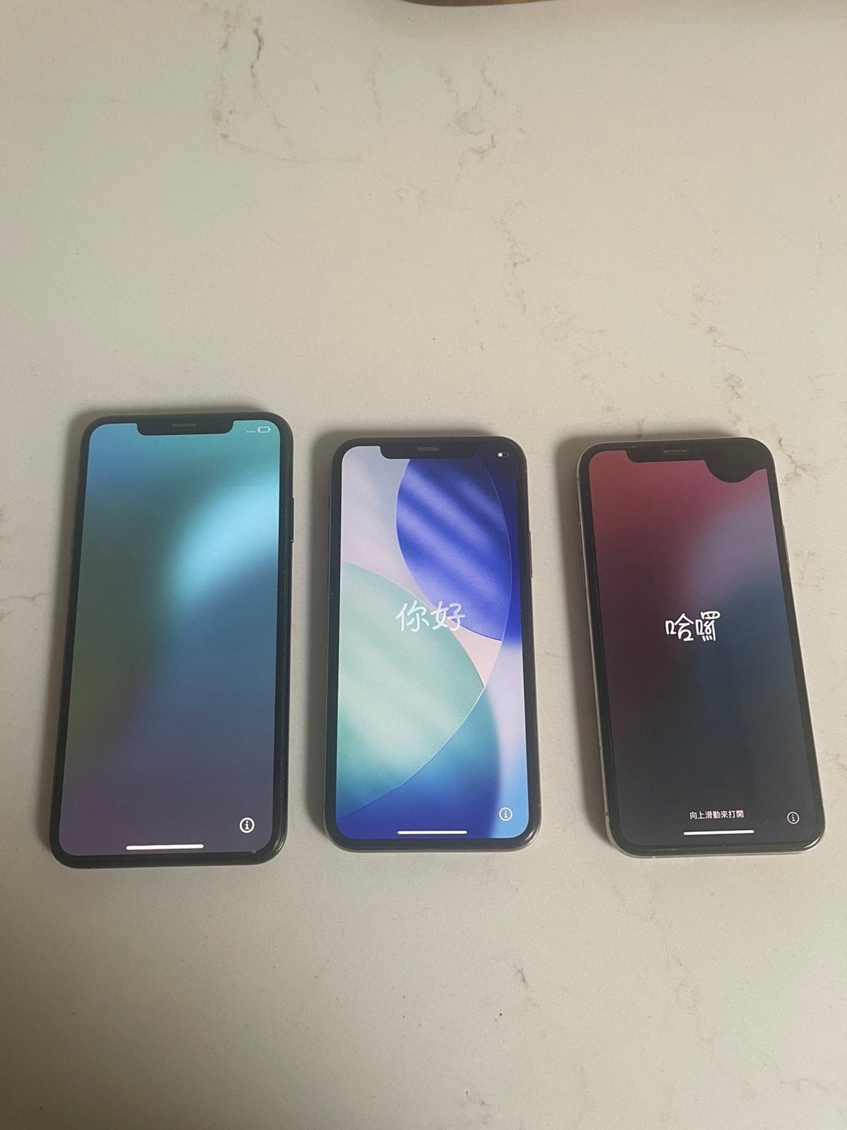 Lot 3 in iPhone (2 keer X en één 11 pro), 70 %, Zwart, Ophalen of Verzenden, 64 GB